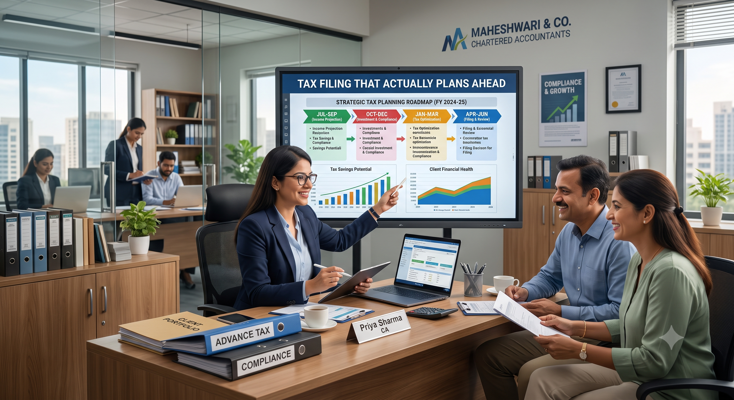 Income tax return filing and advisory